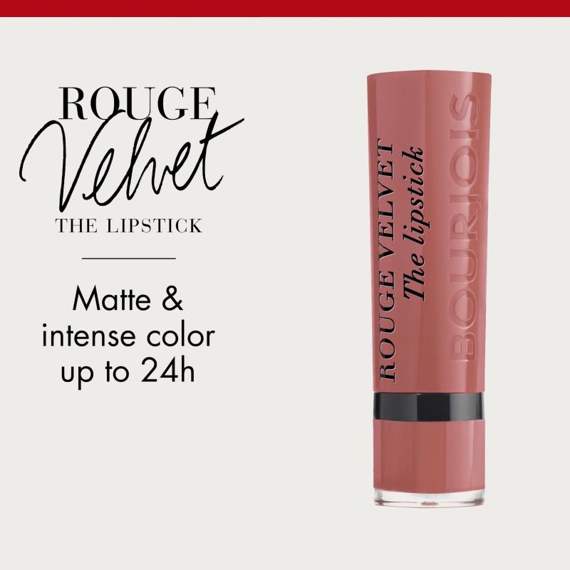 Bourjois Rouge Velvet The Lipstick- 2.4 gm