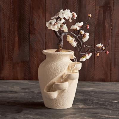 White Bonsai Fountain with LED Light