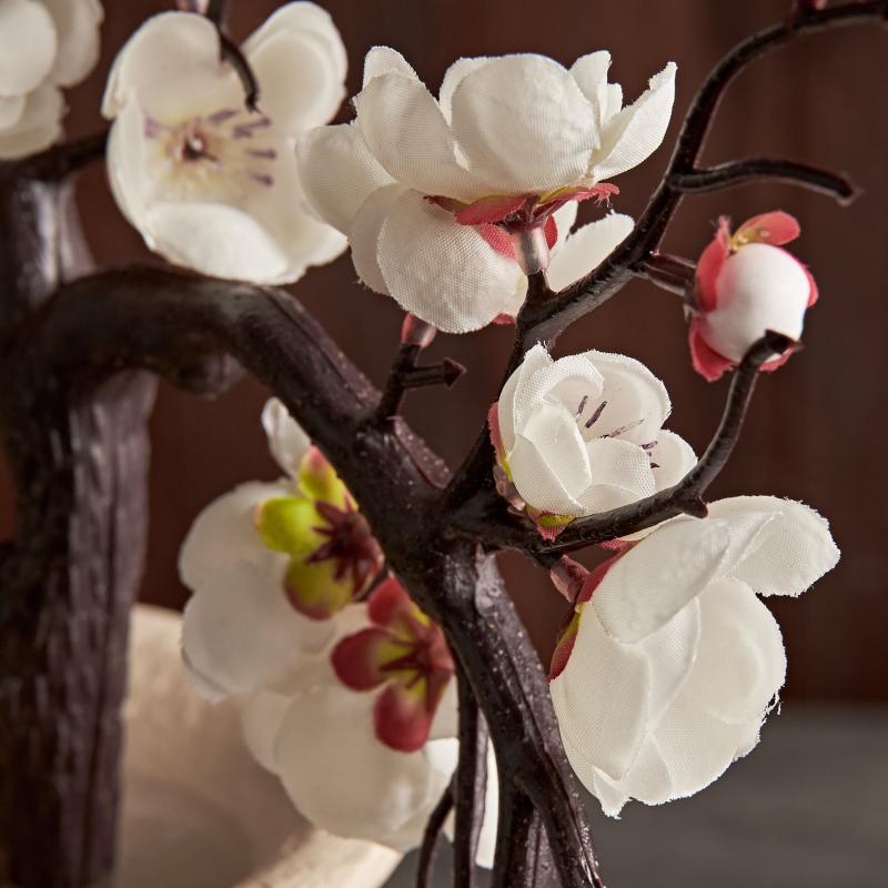 White Bonsai Fountain with LED Light