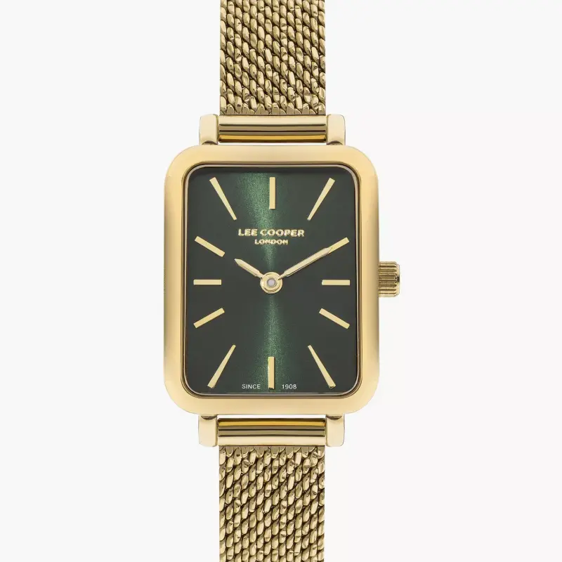 Lee Cooper Analog Black Rectangle Dial Women's Watch - LC07815.170