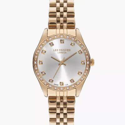 Lee Cooper Rose Gold Analog Metal Watch | LC07818.430