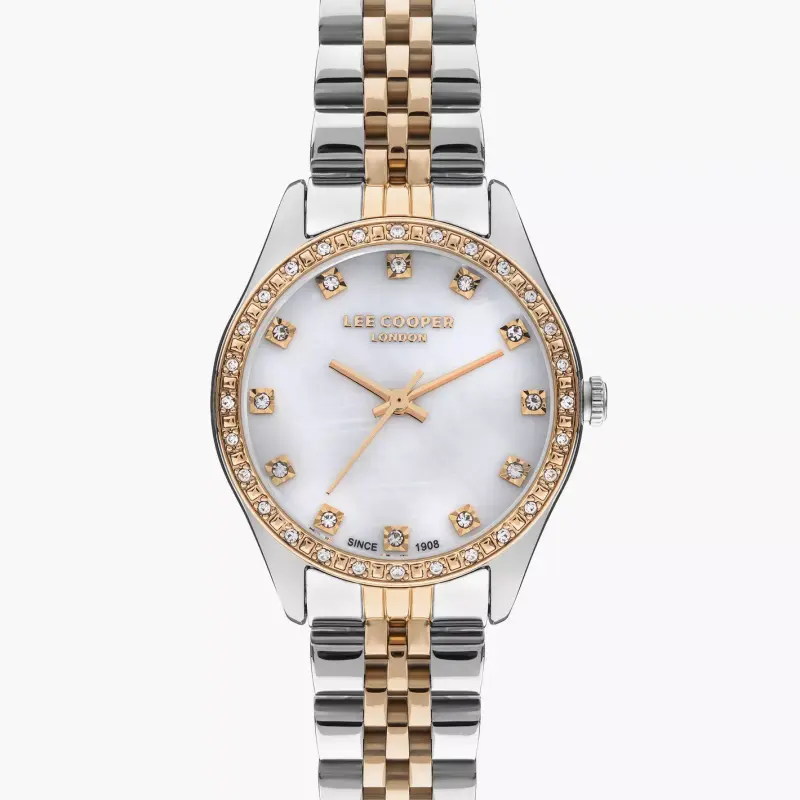 Lee Cooper Silver & Rose Gold Analog Metal Watch | LC07818.520