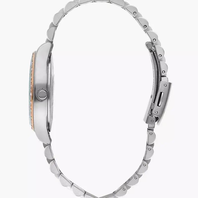 Lee Cooper Silver & Rose Gold Analog Metal Watch | LC07818.520