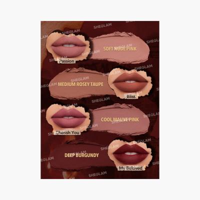 SHEGLAM 4-Piece Ember Rose Dynamatte Boom Matte Lipstick Set - 2.7 gm