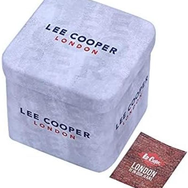 Lee Cooper Men's Quartz Movement Watch, Multi Function Display and Silicone Strap - LC07527.351, Black
