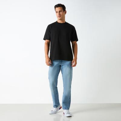 Solid Crew Neck T-shirt with Short Sleeves