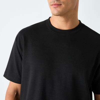 Solid Crew Neck T-shirt with Short Sleeves