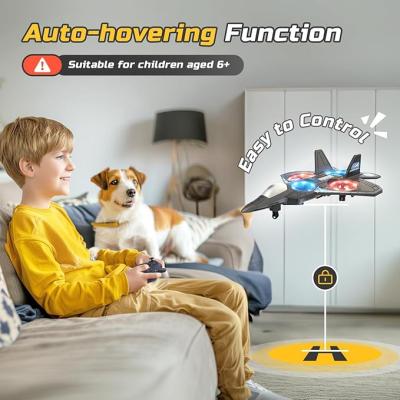 BORTONY RC Helicopter Plane for Kids LO712, 2.4Ghz Remote Control Jet Fighter Airplane