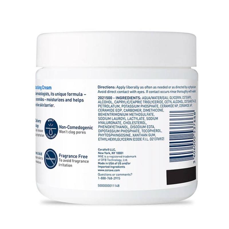 CeraVe Moisturizing Cream for Face and Body, Daily Moisturizer