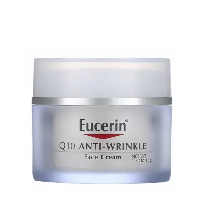 كريم الوجه Eucerin Q10 المضاد للتجاعيد بحجم 1.7 أونصة (50 مل)
