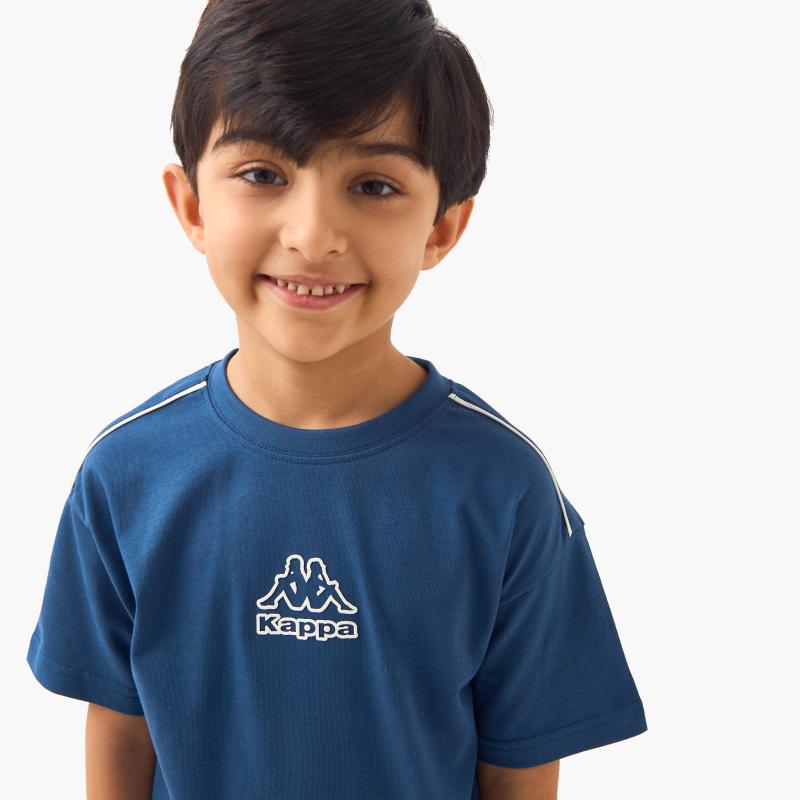 Kappa Logo Print T-shirt and Shorts Set