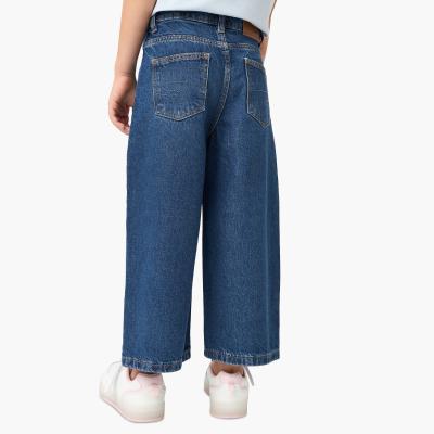 Lee Cooper Girls Solid Wide Leg Jeans with Pockets
