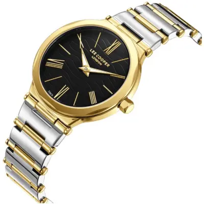 Lee Cooper Womens Analog Black Dial Watch - LC08000.550