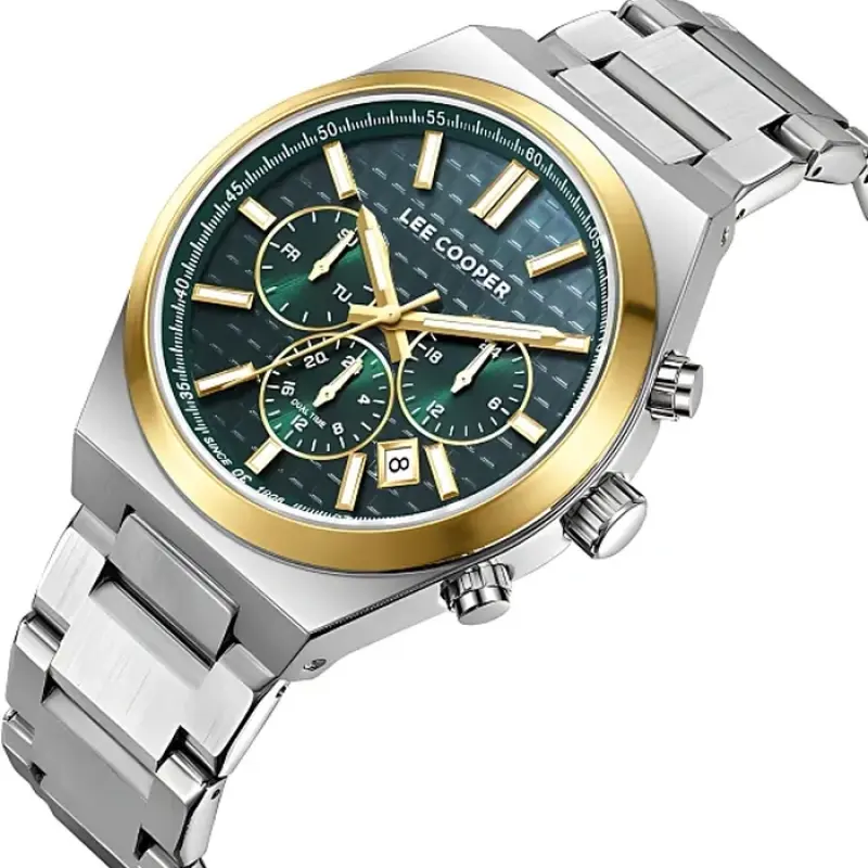 LEE COOPER Men Multi Function Dark Green Dial Watch - LC08084.270