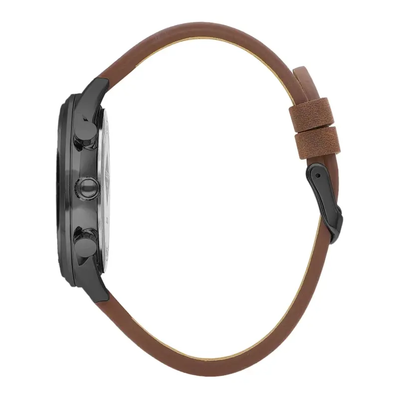 Lee Cooper Men's Watch, Multifunction, Leather Strap, 46mm, LC07943.064 - Brown