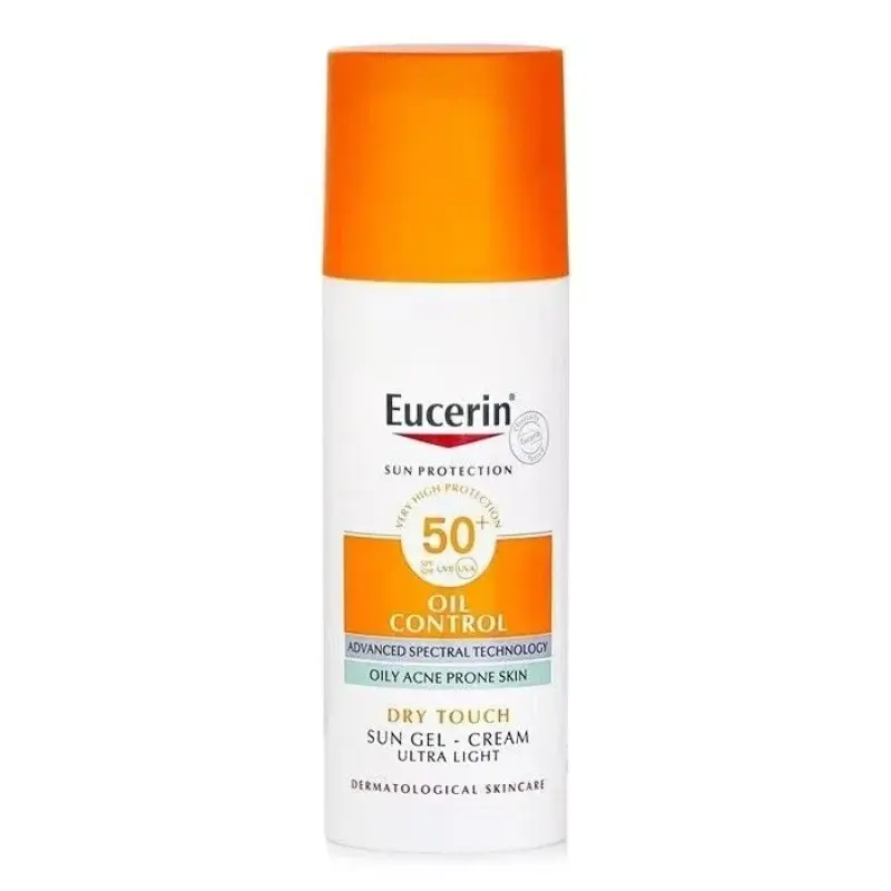 يوسيرين واقي شمس للبشرة الدهنية SPF50+ جل كريم 50مل | ملمس جاف | انتهاء الصلاحية 10/2027 | صالح لمدة 12 شهرًا بعد الفتح