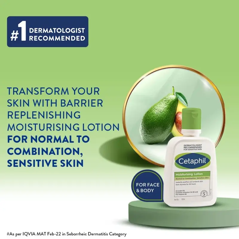 Cetaphil Moisturising Lotion For Normal To Sensitive Skin 100ml