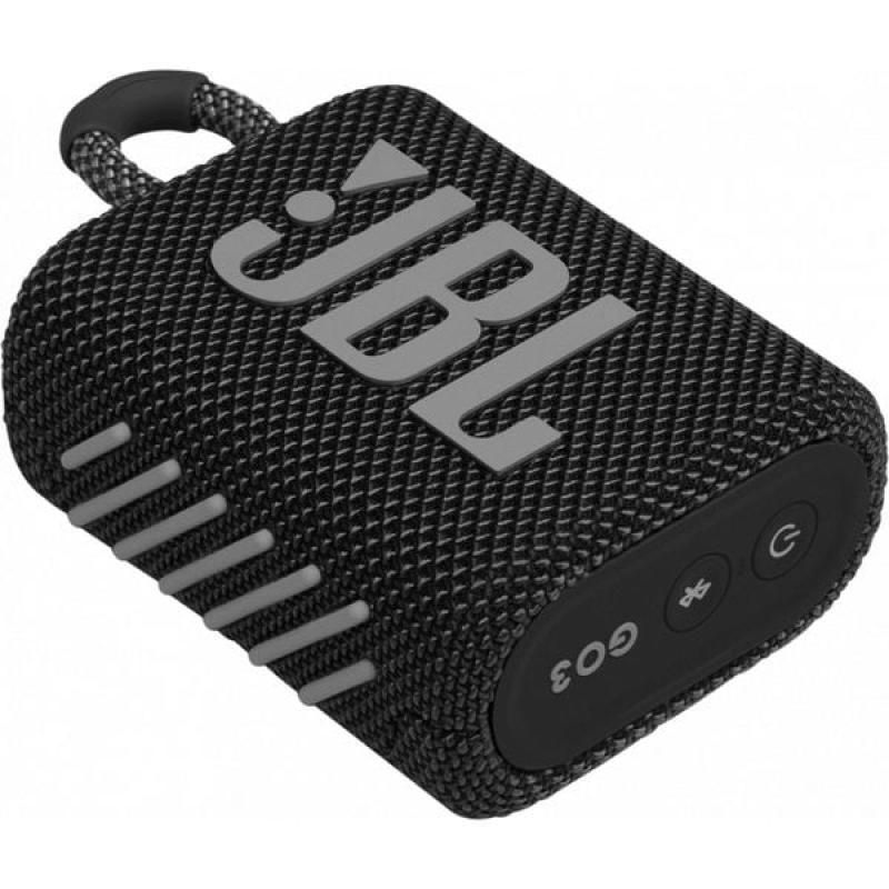 JBL GO 3 Portable Waterproof Speaker Black